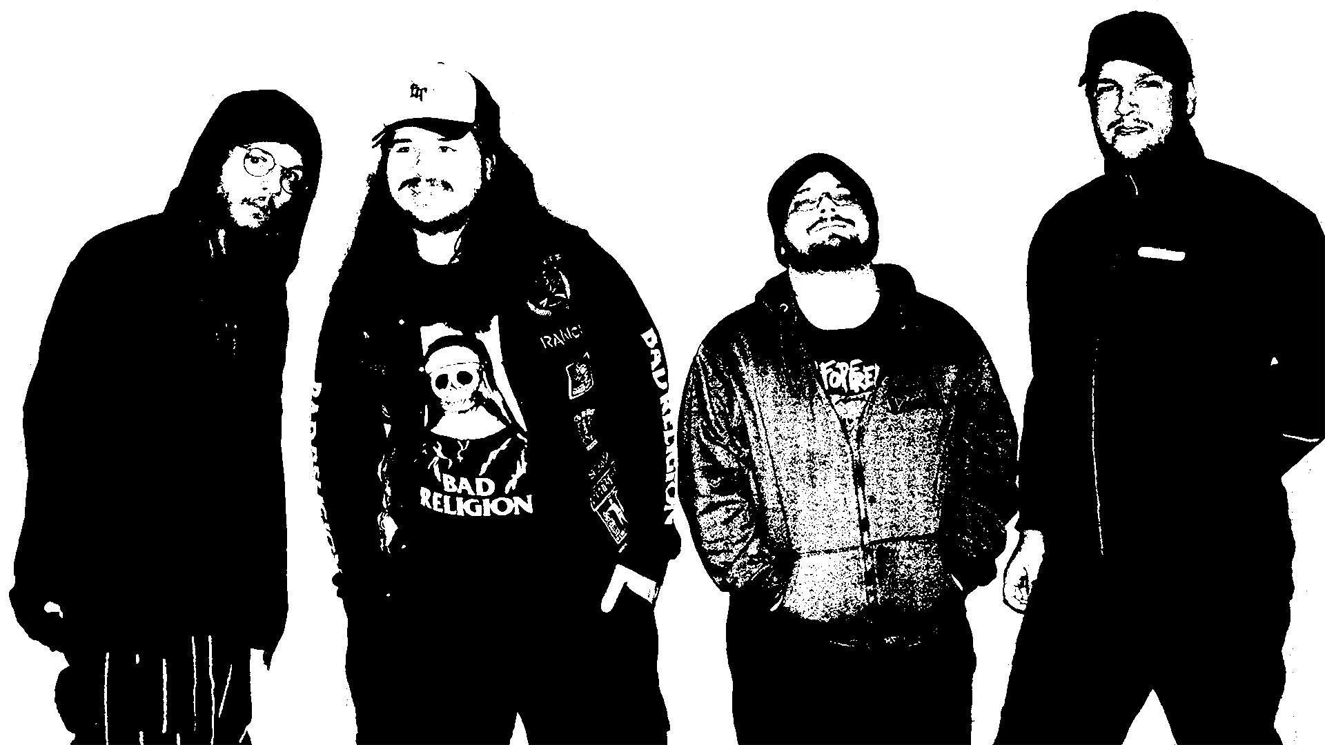 foto da banda em CutOut